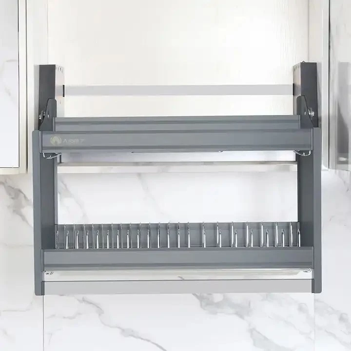 Cesta elevatória de cozinha automatizada de duas{0} camadas
